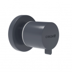 AC50L Robinet d'arrêt  1/2'' - 1/2'' (PPRC Body)-Basalt Mat