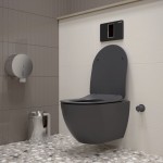 FE322 Free Wall Hung Pan - Anthracite Matt