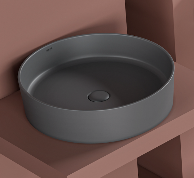 LP145 LoopVasque à poser Ø45 cm Matt Anthracite