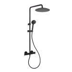 Blautherm colonne de douche Noir mat avec mitigeur