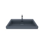 EP080B Epic 80 x 50 cm Plan vasque - Basalt mat