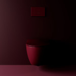 FE322 Free Wall Hung Pan Bordeaux Matt