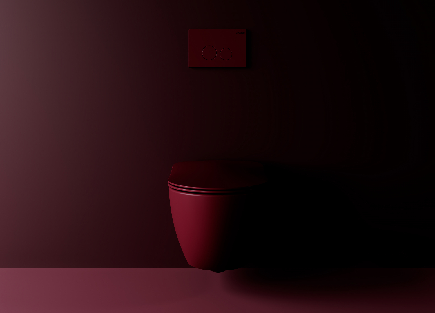 FE322 Free Wall Hung Pan Bordeaux Matt