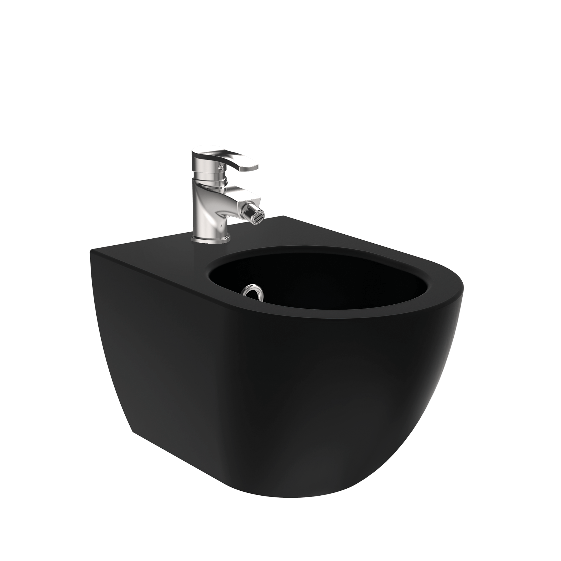 FE510 Free Wall Hung Bidet Matt Black