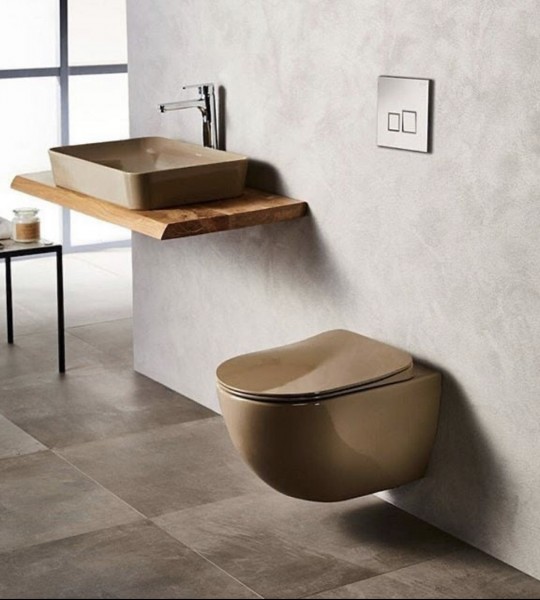 FE322 Free Rim-Off Wall Mounted Wall - Cappucino Matt