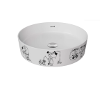 LP140-KB00 	LOOP VASQUE A POSER CARTOON GRAFFITI DIA 40 CM