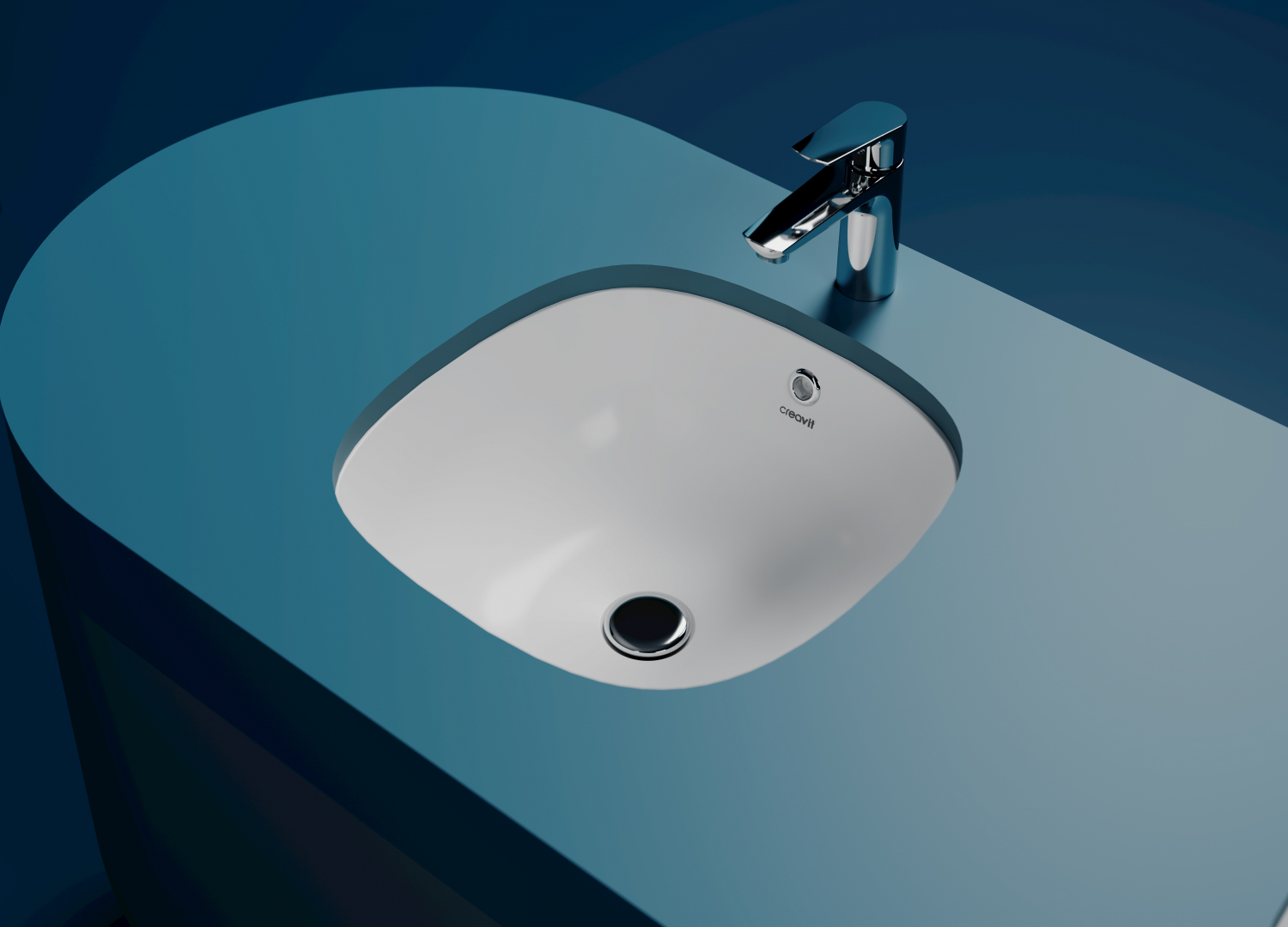 Solo lavabo sous plan 38x38 cm