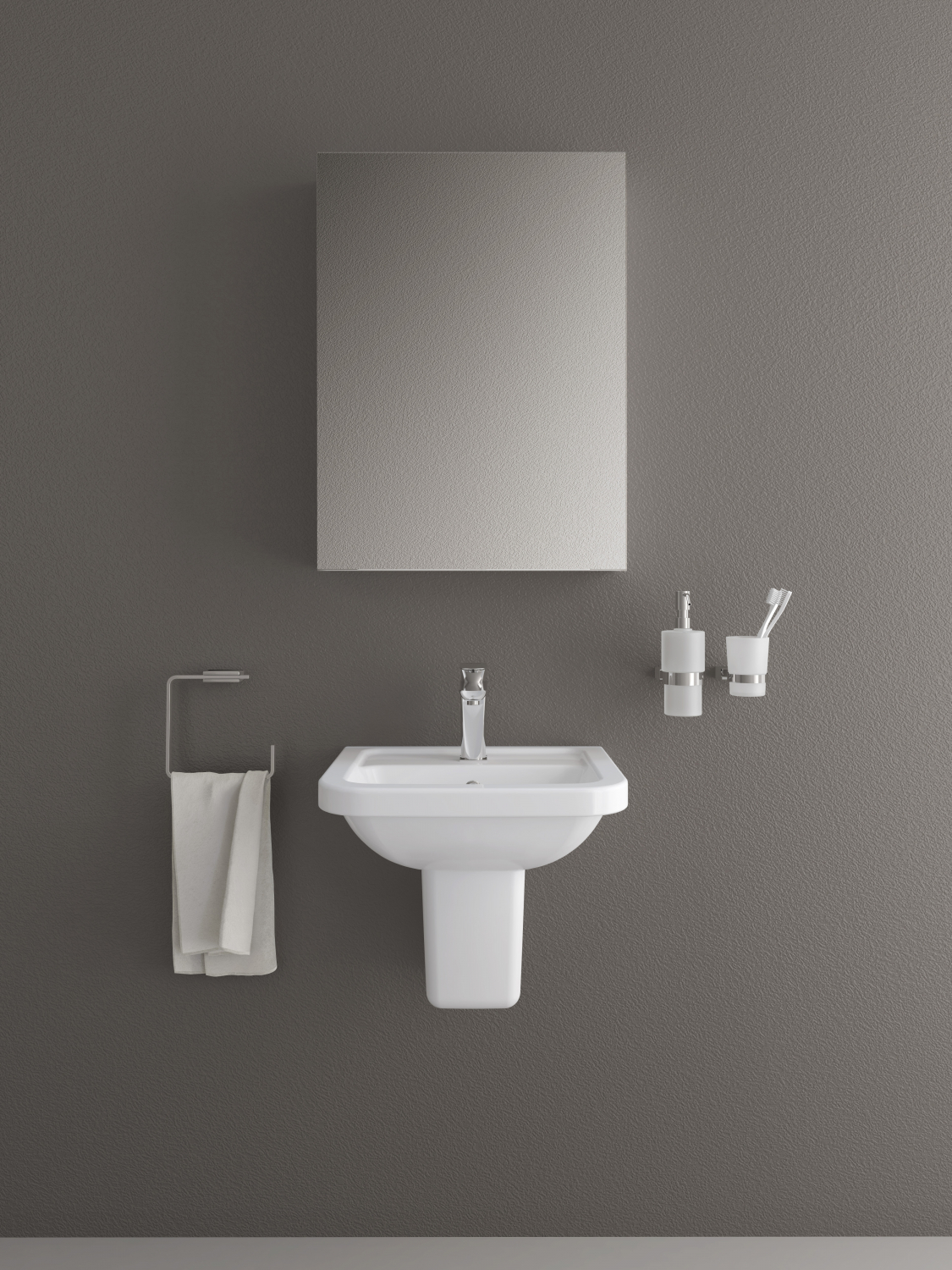 KY055 Lavabo + Semi colonne