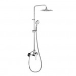 Titanium Colonne de douche chrome avec mitigeur